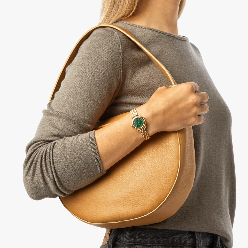 Curved Crescent Shoulder Hobo Bag