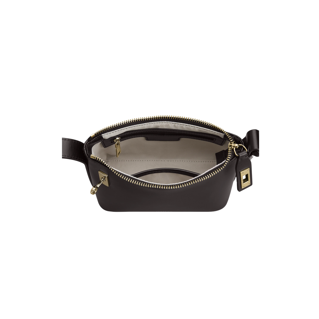 Lock Detail Hobo Shoulder Bag