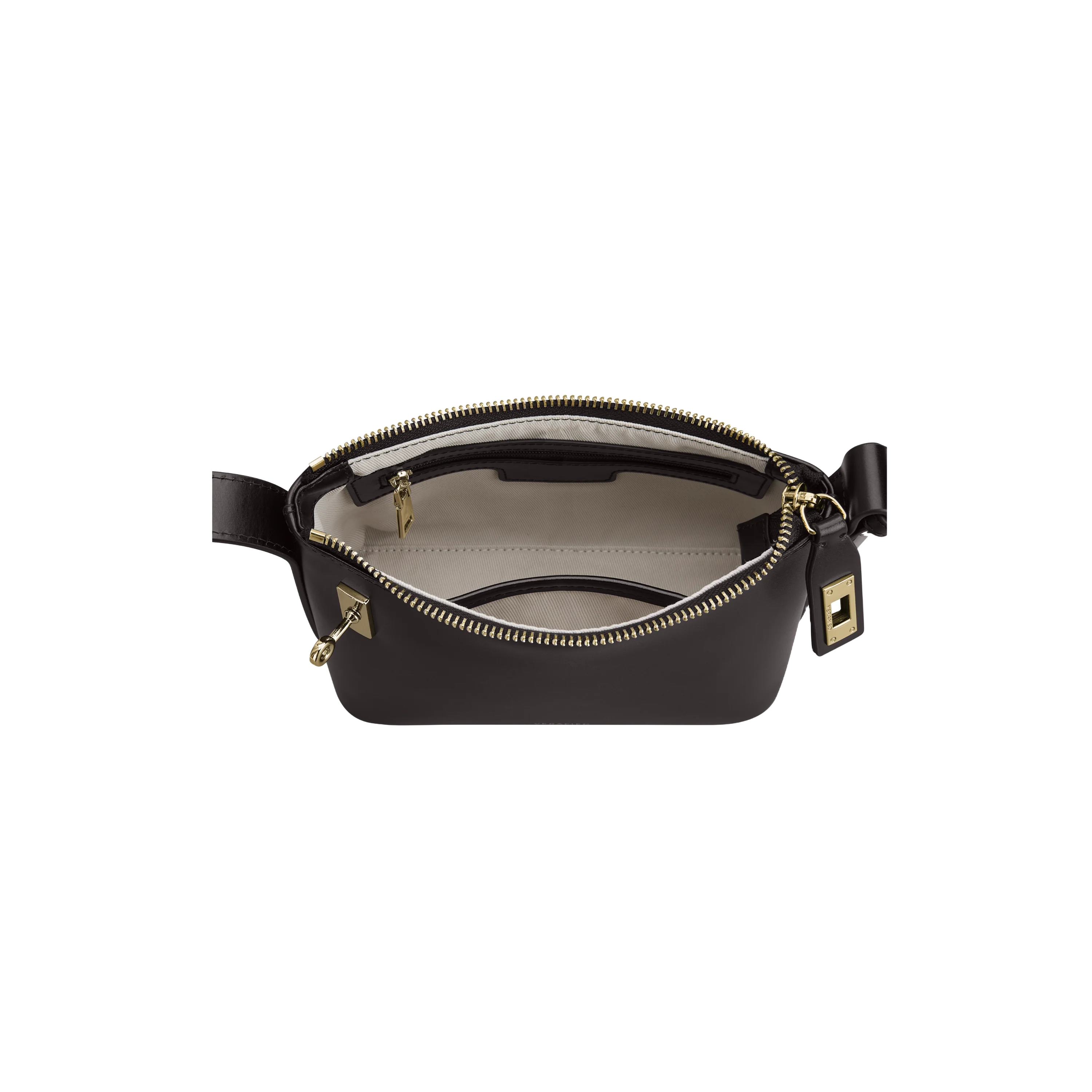 Lock Detail Hobo Shoulder Bag