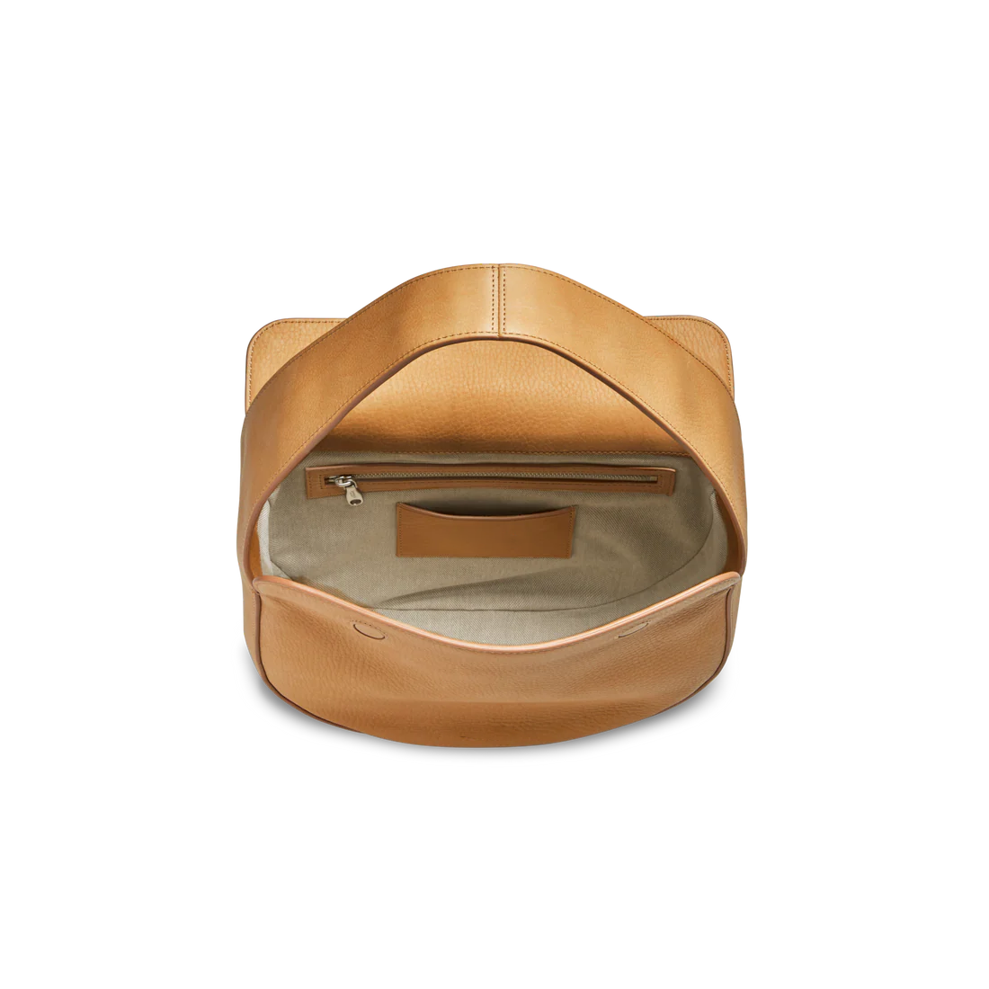 Curved Crescent Shoulder Hobo Bag