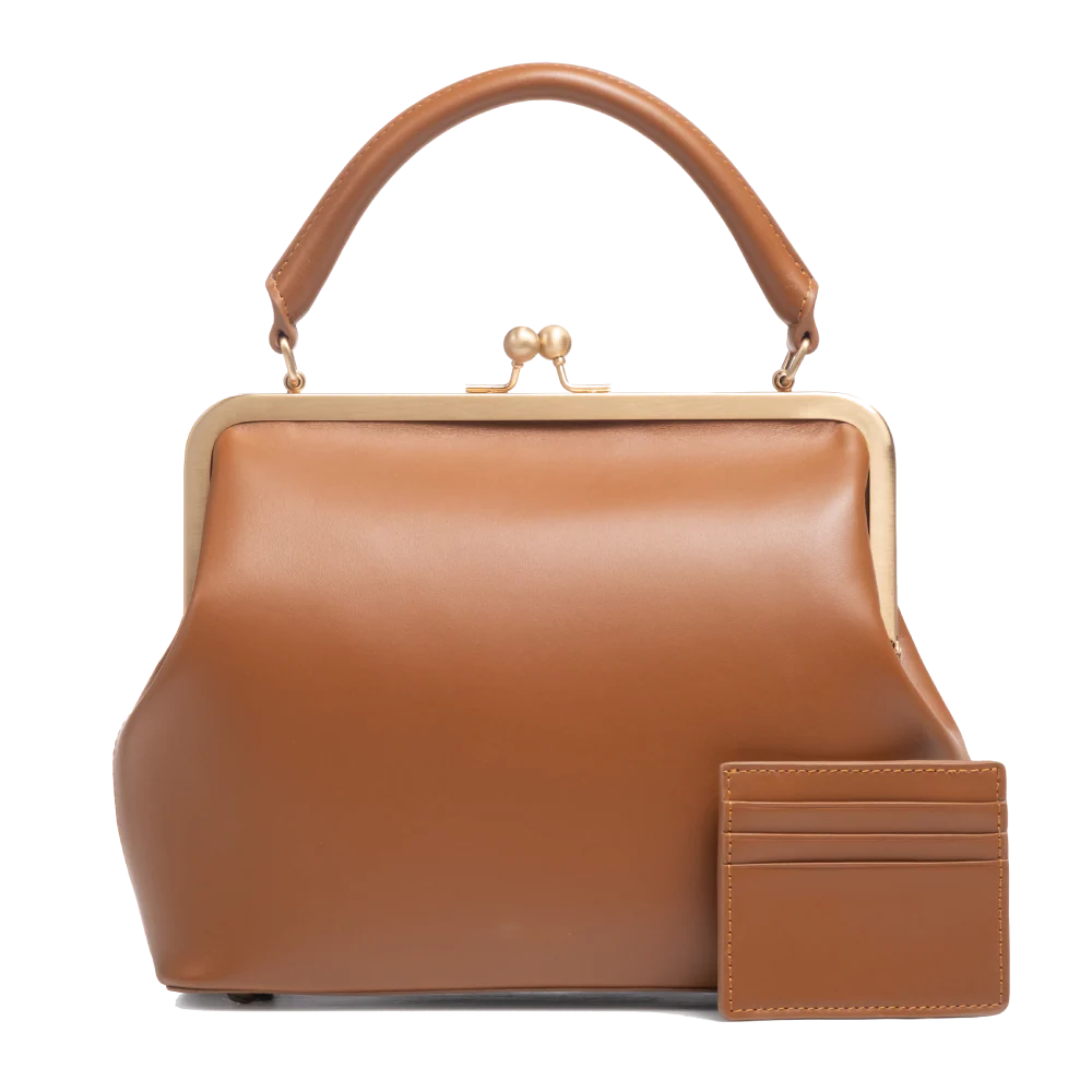 Vintage Kiss Lock Frame Handbag