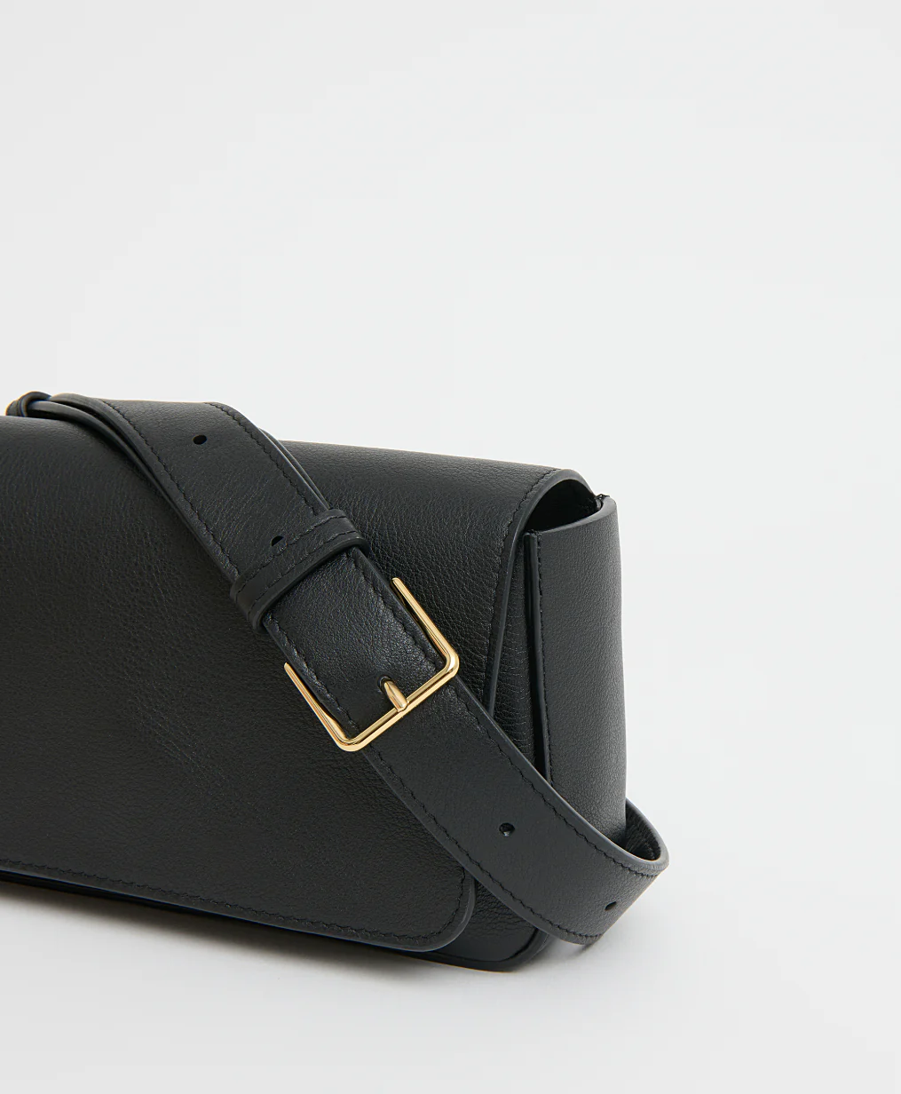 Minimal Flap Box Crossbody Sling Bag