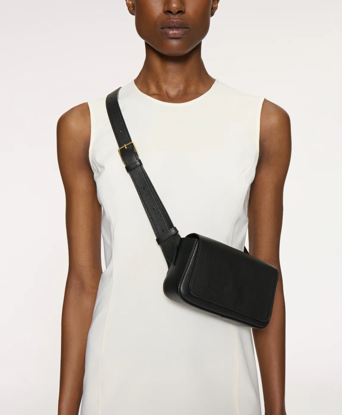 Minimal Flap Box Crossbody Sling Bag