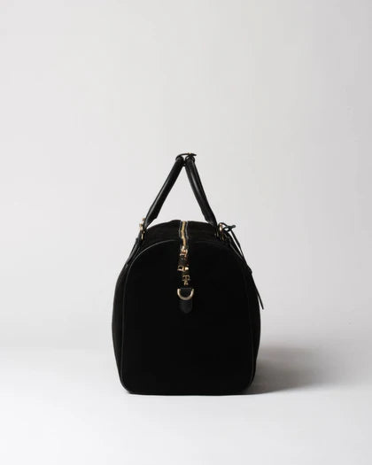 Suede Leather Large Weekend Duffle Bag