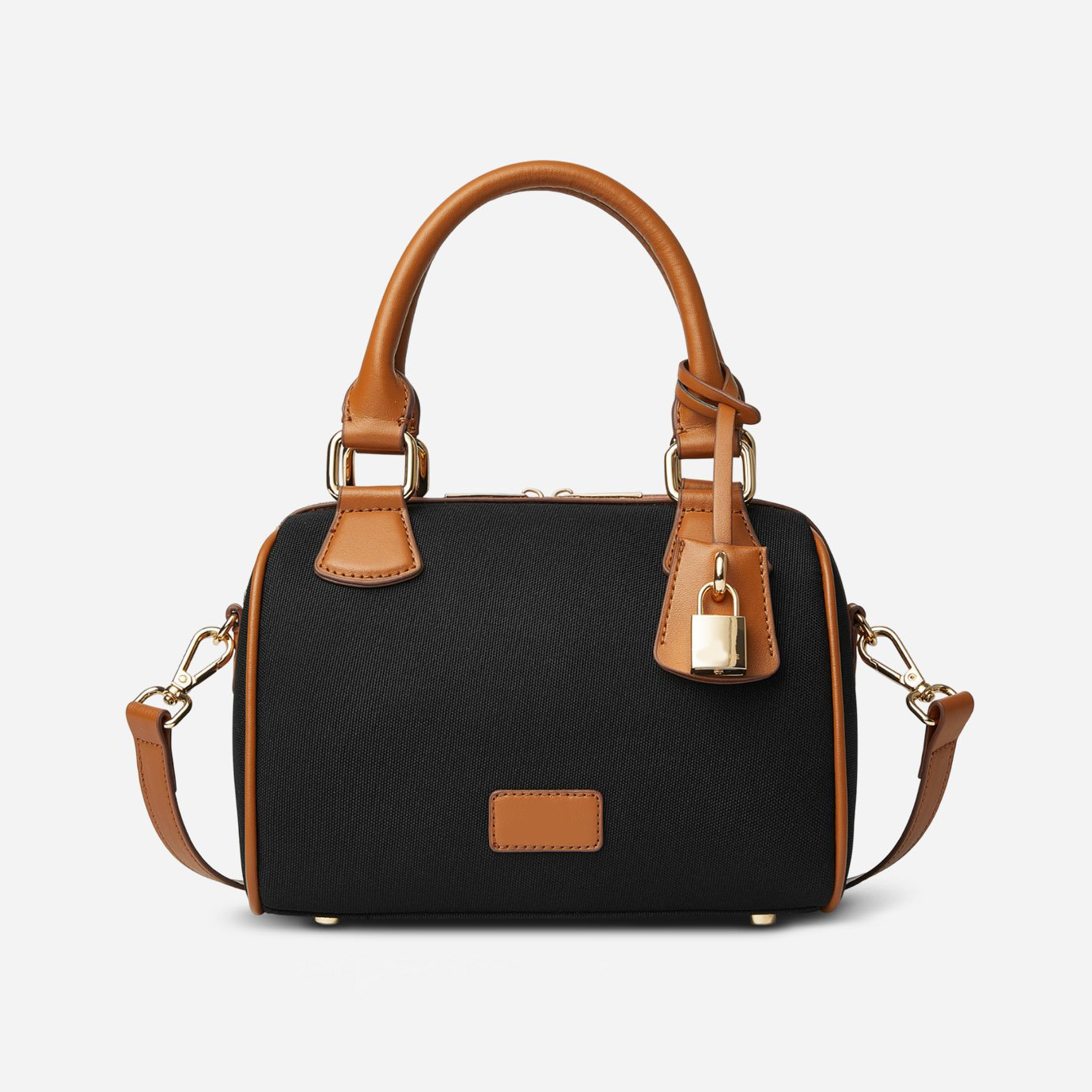 Mini Two-Tone Boston Doctor Crossbody Bag