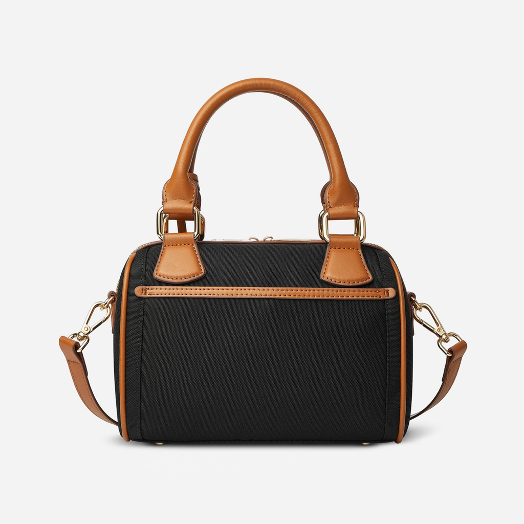 Mini Two-Tone Boston Doctor Crossbody Bag