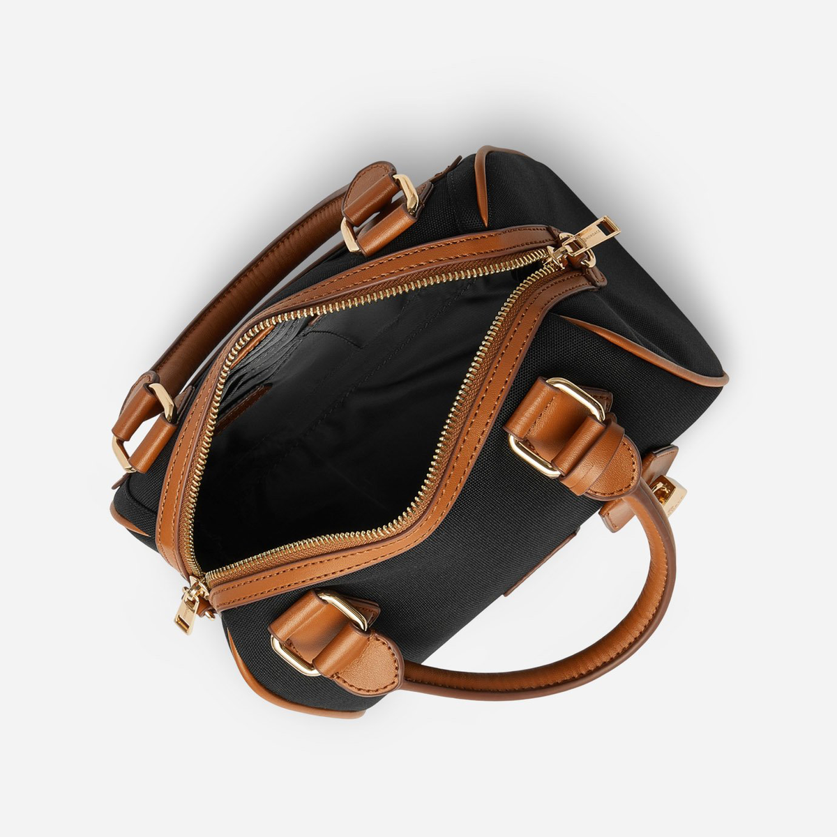 Mini Two-Tone Boston Doctor Crossbody Bag