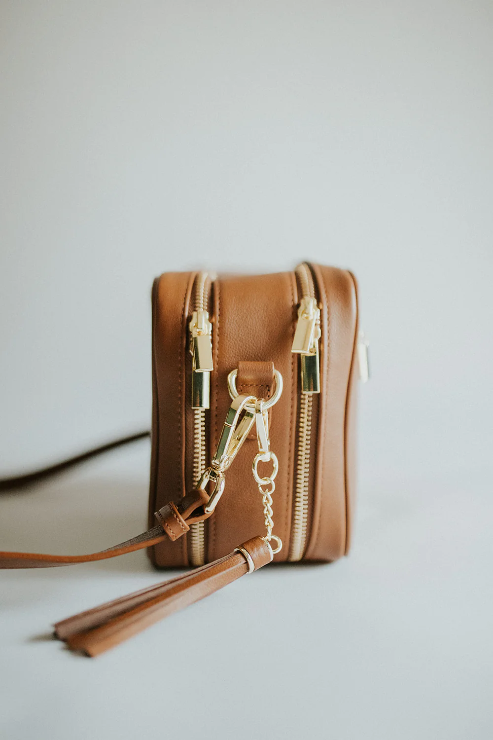 Dual Zip Camera Crossbody Bag