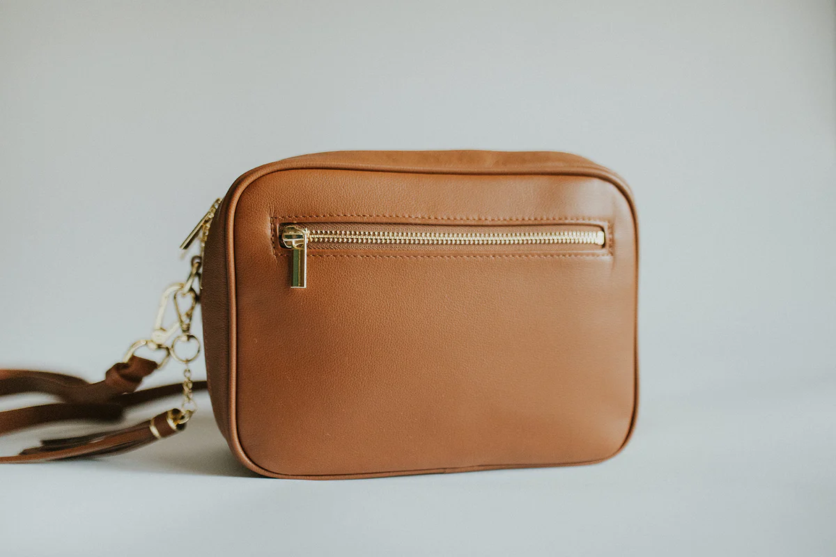 Dual Zip Camera Crossbody Bag
