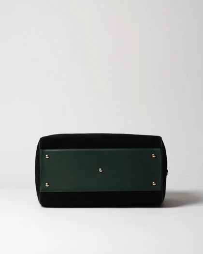Suede Leather Large Weekend Duffle Bag