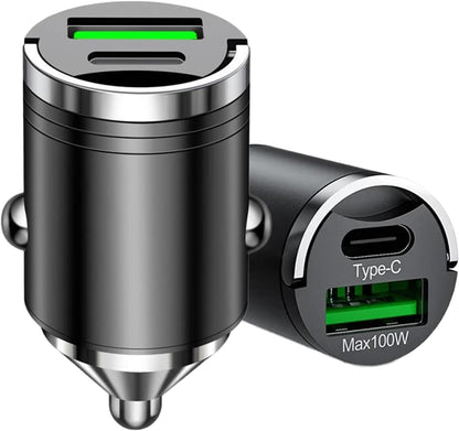 100W Type C charging provides a fast charging solution Made of travel-friendly metal for everyday use and use