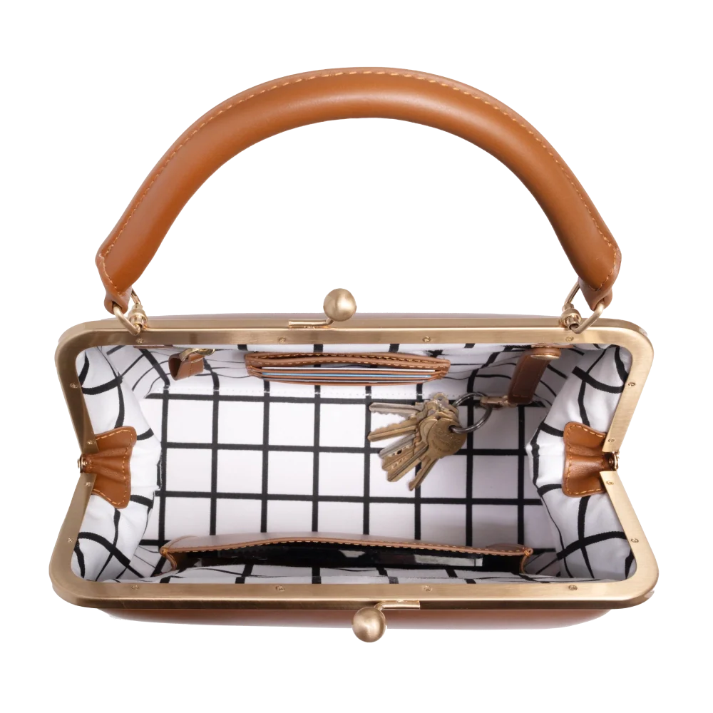 Vintage Kiss Lock Frame Handbag