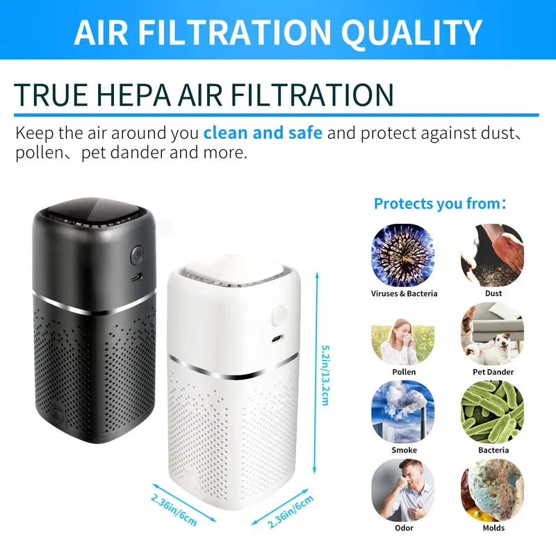 Bestselling Usb Plug-In Car Purifier Portable Negative Ion Filter For Air Purification Desktop Negative Ion Car Air Purifier